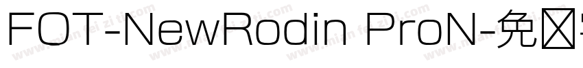 FOT-NewRodin ProN字体转换